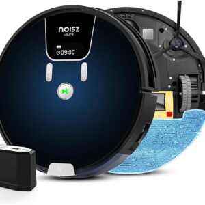 ILIFE NOISZ S8 Pro Robot Vacuum and Mop 2 in 1, 2000Pa, Route Planning, Auto Boosts on Carpets, ElectroWall, Good for Hard Floors, Medium-Pile Carpets, Gradient Blue