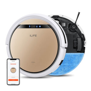ILIFE V5s Plus Robot Vacuum and Mop Combo, For Pet Hair Cleaning, Works with Amazon Alexa/Google Assistant, APP Control