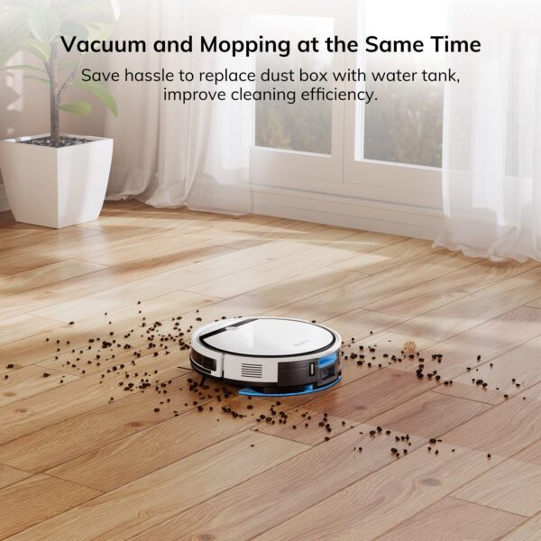 ILIFE Robot Vacuum and Mop Combo, V3s Pro Upgraded, 120mins, 3000Pa, 2-in-1 Mopping Robot Vacuum Cleaner, Path Route, for Pet Hair, Hard Floor, Carpet (V3x) - Image 3
