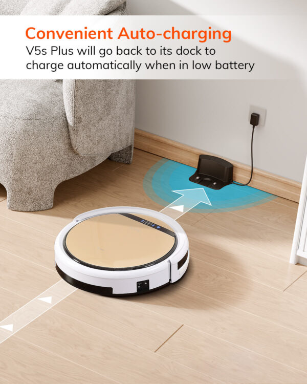 ILIFE V5s Plus Robot Vacuum and Mop Combo, For Pet Hair Cleaning, Works with Amazon Alexa/Google Assistant, APP Control - Image 6