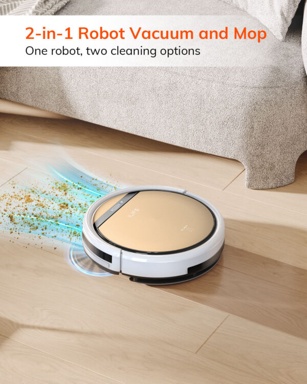 ILIFE V5s Plus Robot Vacuum and Mop Combo, For Pet Hair Cleaning, Works with Amazon Alexa/Google Assistant, APP Control - Image 5