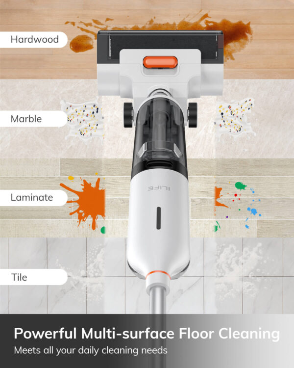 ILIFE W90 Cordless Wet Dry Vacuum Cleaner and Mop - Image 7