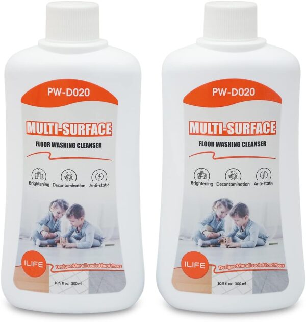 PW-D020 ILIFE W90 W400 W400s W450(2 pcs), Authentic Replacement Parts, Hard Floor Cleaning Solution