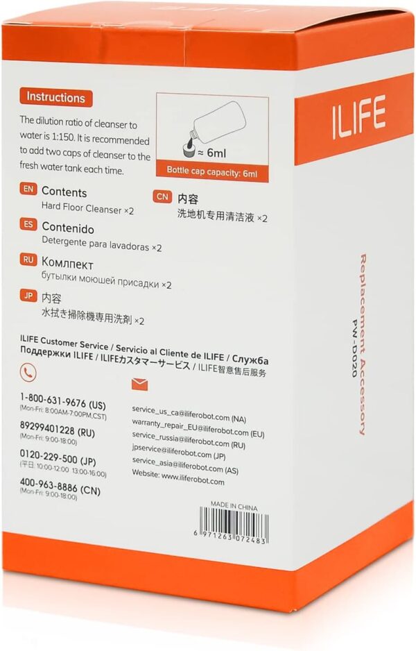 PW-D020 ILIFE W90 W400 W400s W450(2 pcs), Authentic Replacement Parts, Hard Floor Cleaning Solution - Image 4